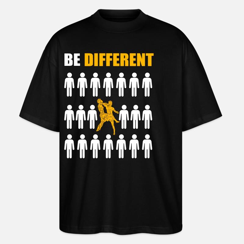 be different Muay Thai - Stanley/Stella Oversized Unisex Organic T-shirt Blaster 2.0 - black