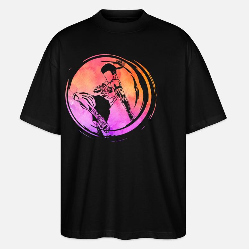 Muay Thai - Stanley/Stella Oversized Unisex Bio T-Shirt Blaster 2.0 - Schwarz