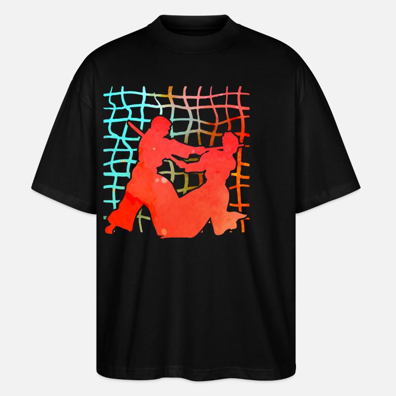 Aïkido - T-shirt bio Blaster 2.0 coupe oversize Stanley/Stella Unisexe - noir