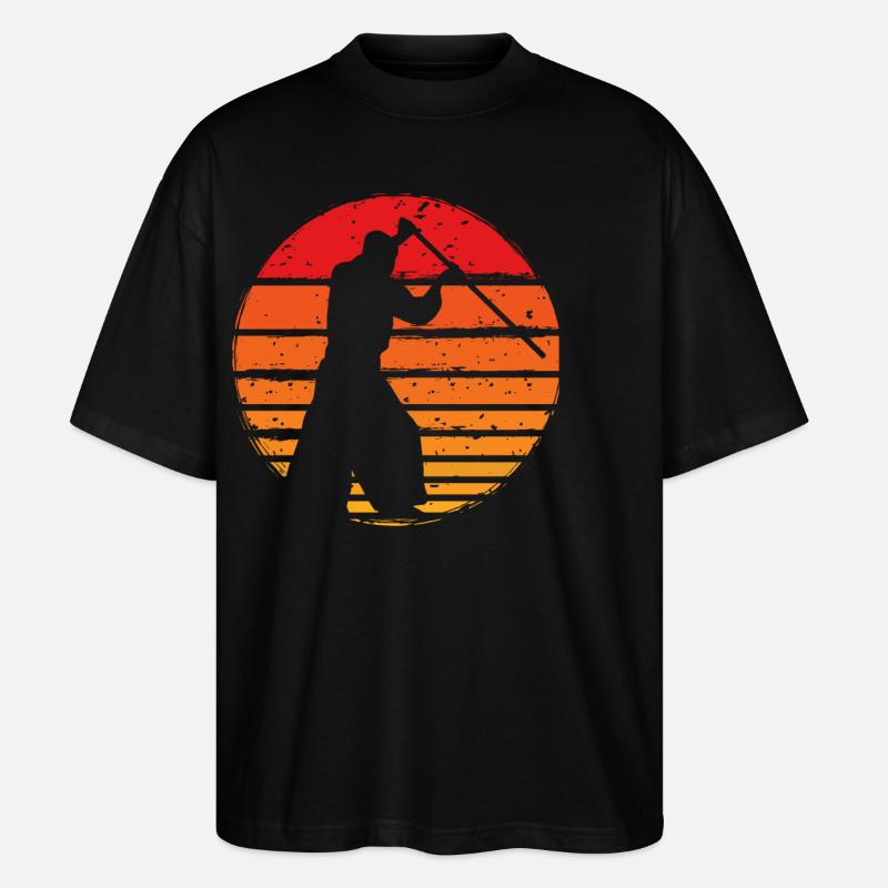 Aïkido - T-shirt bio Blaster 2.0 coupe oversize Stanley/Stella Unisexe - noir