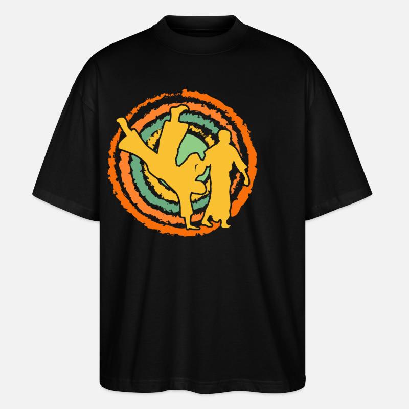 Aïkido - T-shirt bio Blaster 2.0 coupe oversize Stanley/Stella Unisexe - noir
