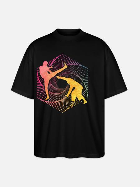 Capoeira - Stanley/Stella Oversized Unisex Organic T-shirt Blaster 2.0 - black