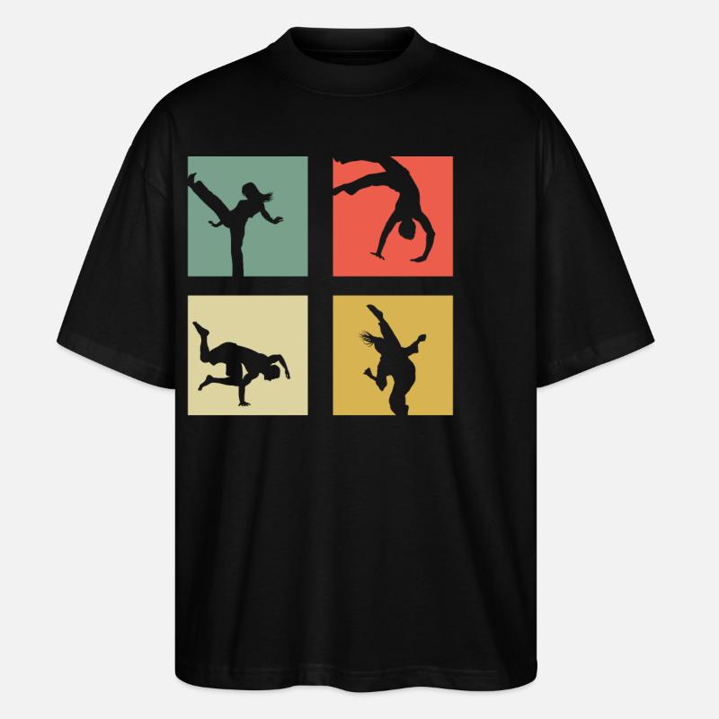 Capoeira - Stanley/Stella Oversized Unisex Bio T-Shirt Blaster 2.0 - Schwarz