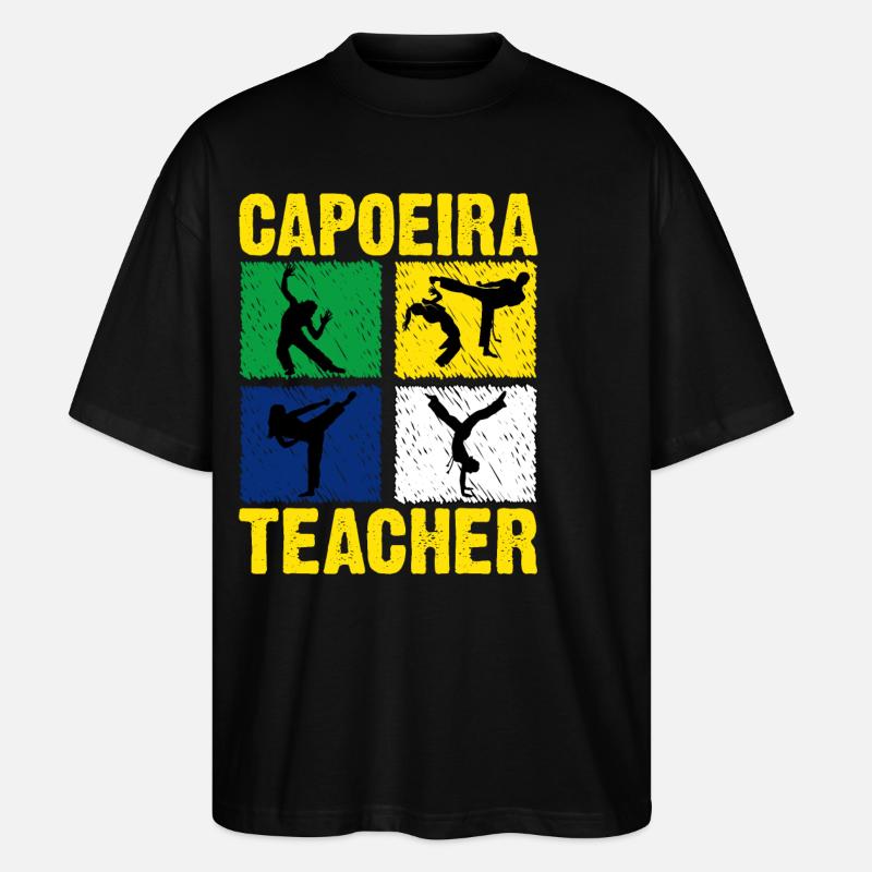 Capoeira-Lehrerin - Stanley/Stella Oversized Unisex Bio T-Shirt Blaster 2.0 - Schwarz