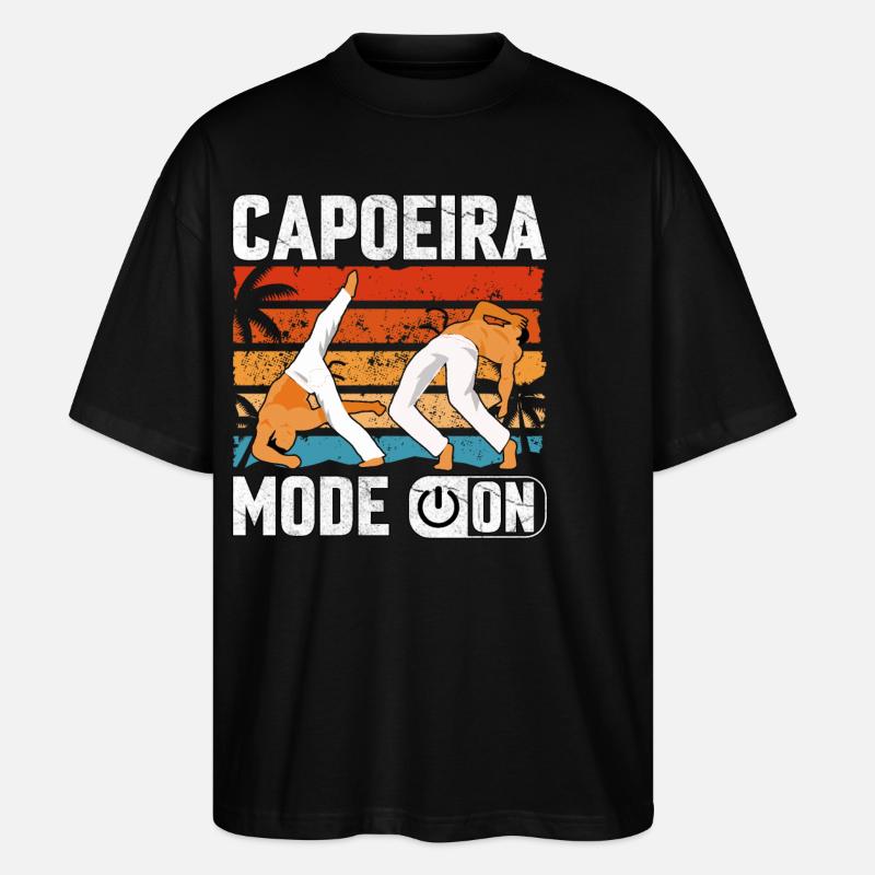 Capoeira Mode On - Stanley/Stella Oversized Unisex Organic T-shirt Blaster 2.0 - black