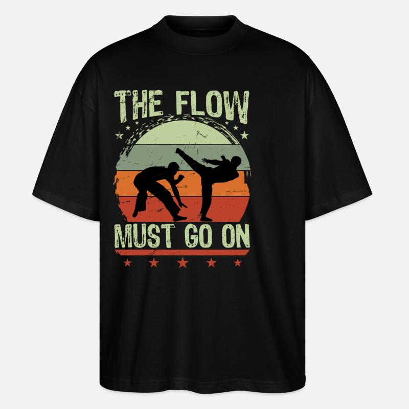 Le Flow doit continuer - T-shirt bio Blaster 2.0 coupe oversize Stanley/Stella Unisexe - noir