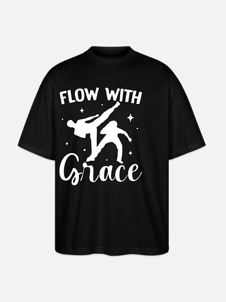Flow with grace - Stanley/Stella Oversized Unisex Organic T-shirt Blaster 2.0 - black