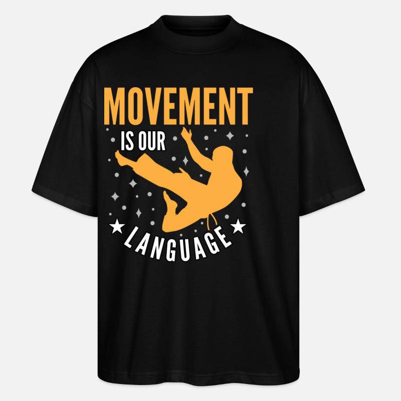 Movement is our language - Stanley/Stella Oversized Unisex Organic T-shirt Blaster 2.0 - black