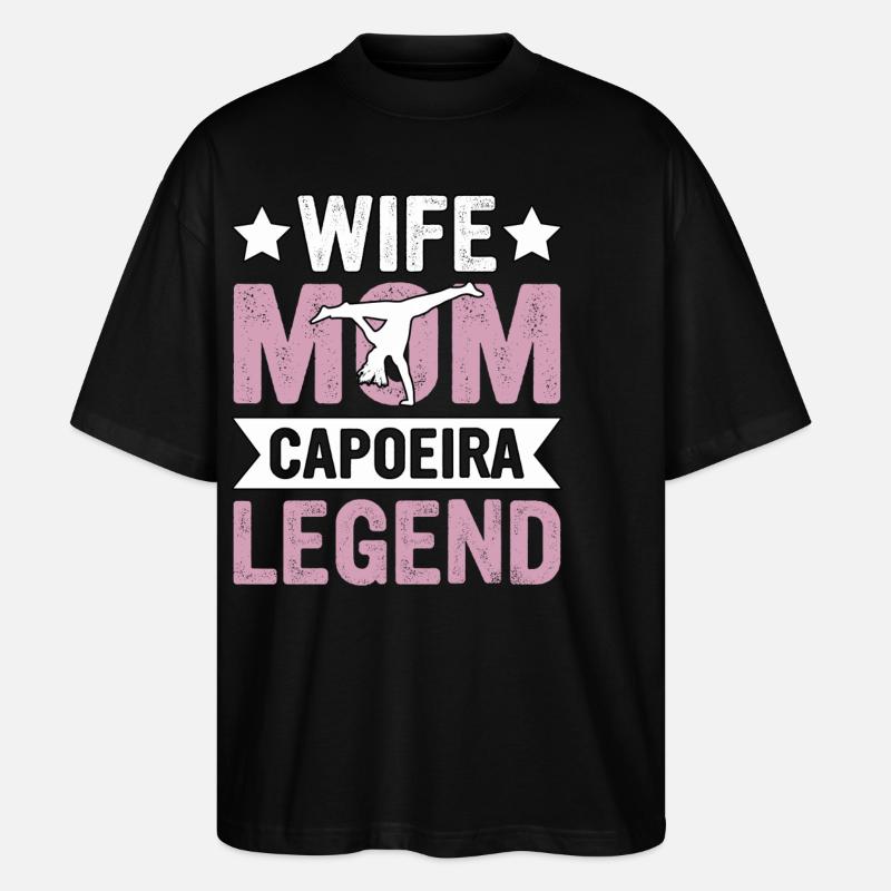 Épouse Maman Capoeira Légende - T-shirt bio Blaster 2.0 coupe oversize Stanley/Stella Unisexe - noir