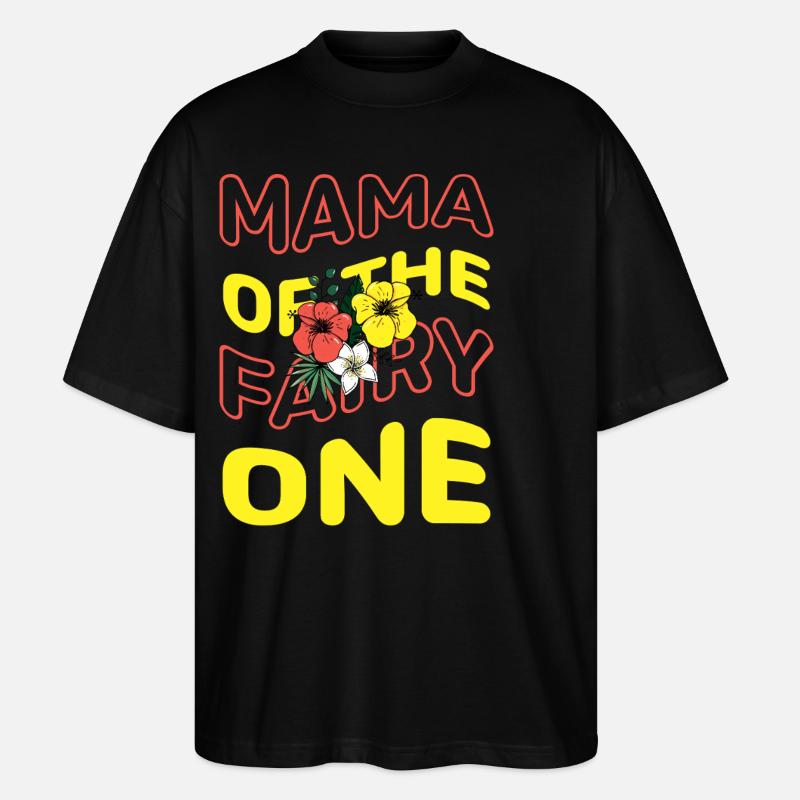 Maman de la fée Une - T-shirt bio Blaster 2.0 coupe oversize Stanley/Stella Unisexe - noir