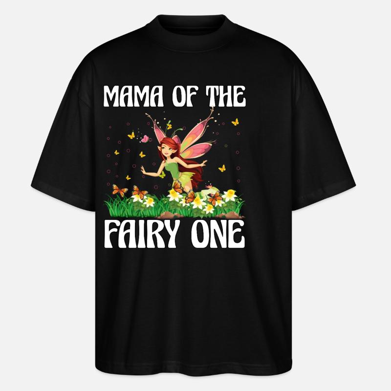 Maman de la fée Une - T-shirt bio Blaster 2.0 coupe oversize Stanley/Stella Unisexe - noir