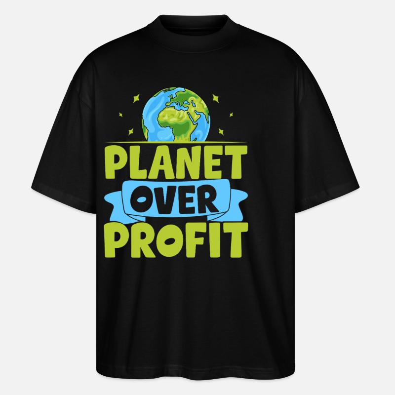 Planet vor Profit - Stanley/Stella Oversized Unisex Bio T-Shirt Blaster 2.0 - Schwarz