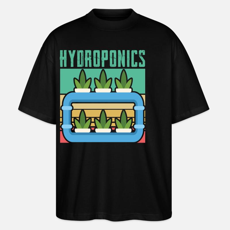 Hydroponik - Stanley/Stella Oversized Unisex Bio T-Shirt Blaster 2.0 - Schwarz