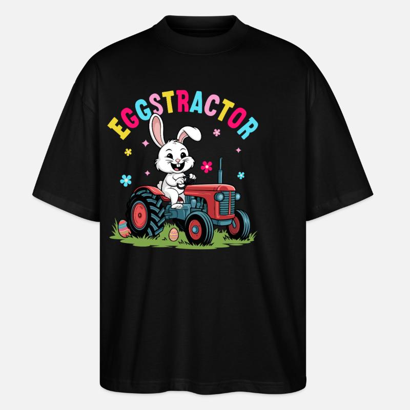 Oeuftracteur - T-shirt bio Blaster 2.0 coupe oversize Stanley/Stella Unisexe - noir