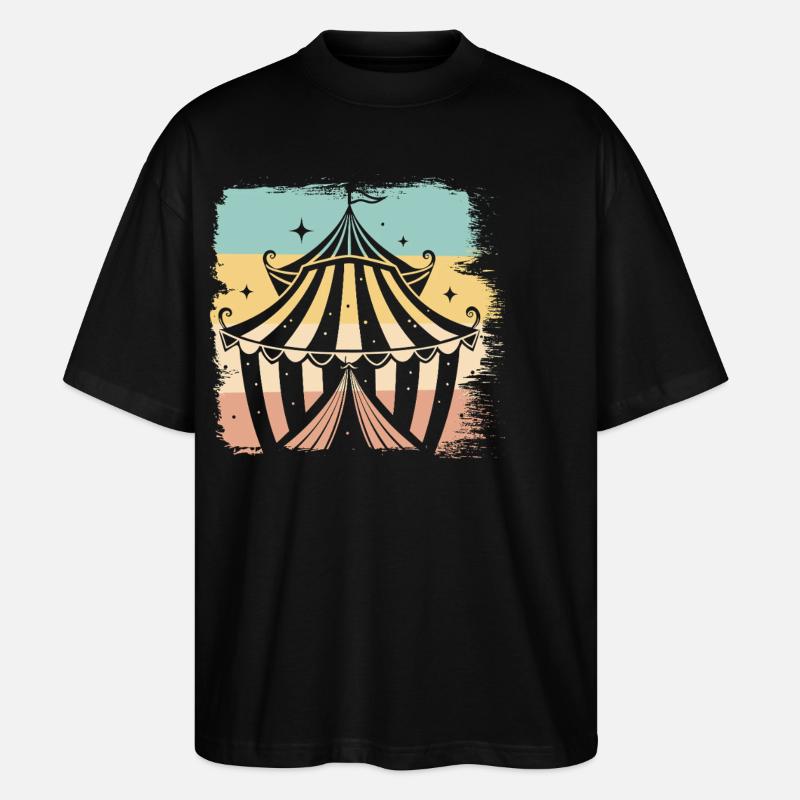 Cirque - T-shirt bio Blaster 2.0 coupe oversize Stanley/Stella Unisexe - noir