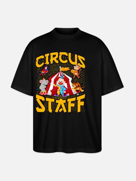 Circus Staff - Stanley/Stella Oversized Unisex Organic T-shirt Blaster 2.0 - black