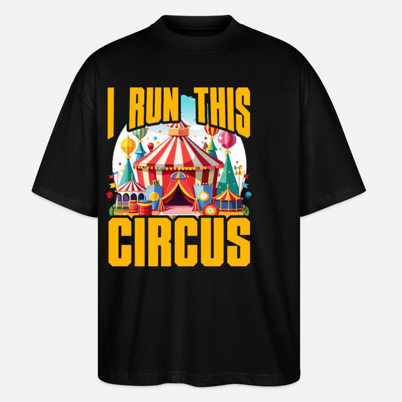 Je dirige ce cirque - T-shirt bio Blaster 2.0 coupe oversize Stanley/Stella Unisexe - noir