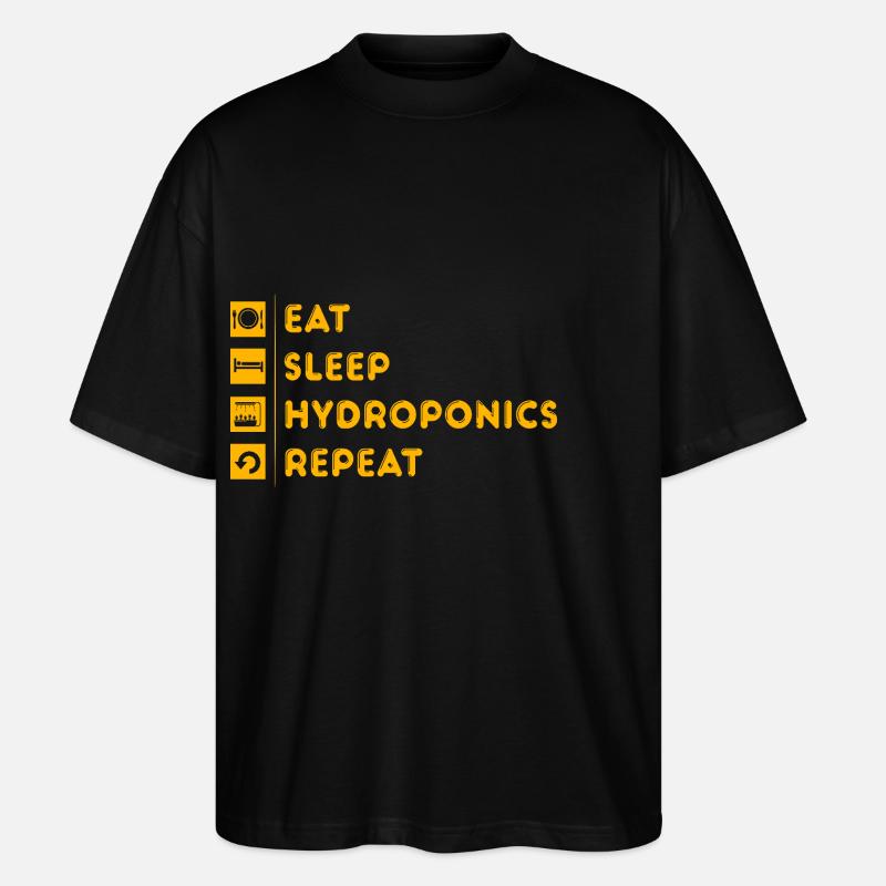 Hydroponik - Stanley/Stella Oversized Unisex Bio T-Shirt Blaster 2.0 - Schwarz