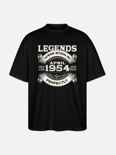 70-års fødselsdagsgave Legendarisk årgang 1954 - Stanley/Stella Oversize Unisex Øko T-shirt Blaster 2.0 - sort