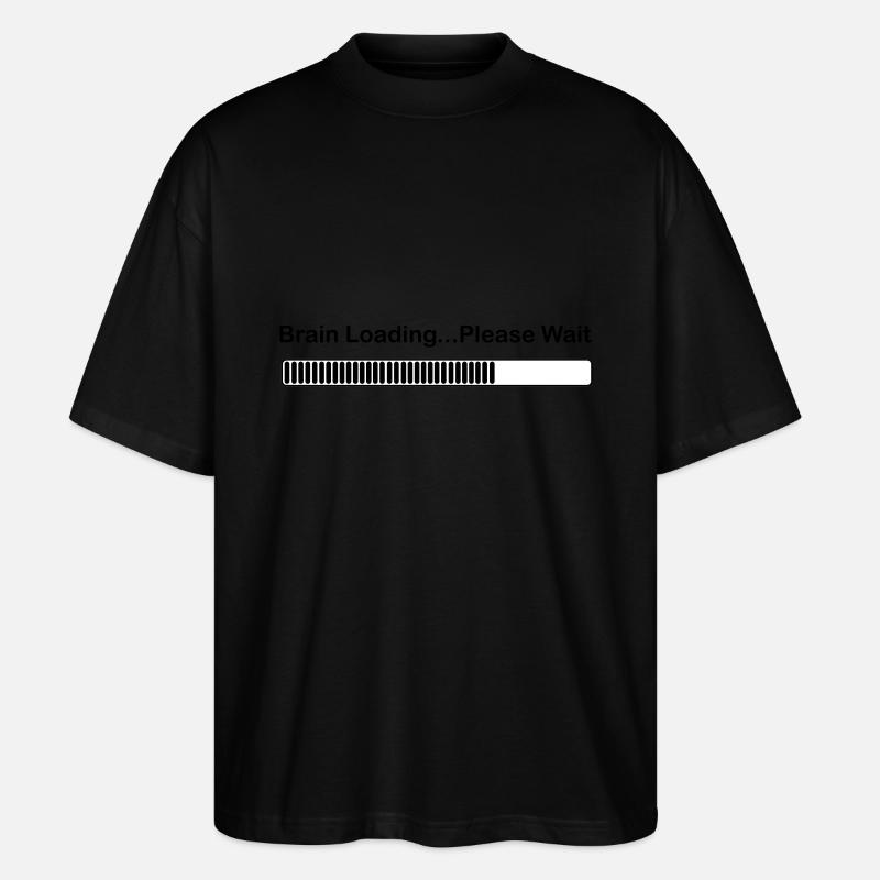 brainloading - Stanley/Stella Oversized Unisex Bio T-Shirt Blaster 2.0 - Schwarz