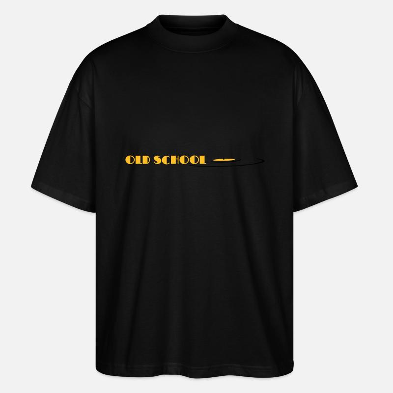 old school, oldschool, vinyl - T-shirt bio Blaster 2.0 coupe oversize Stanley/Stella Unisexe - noir