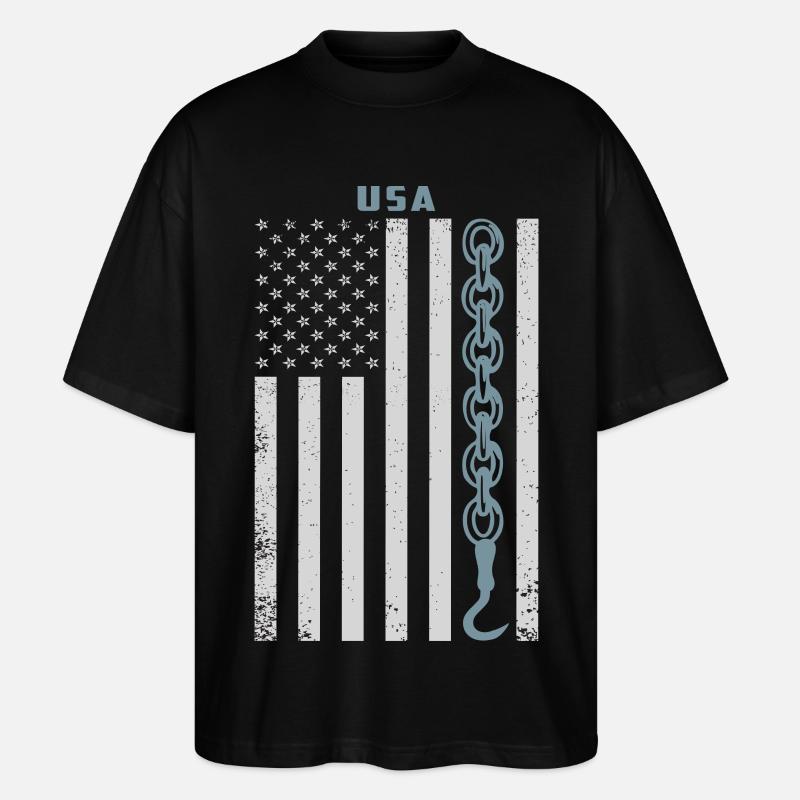 Abschleppdienst - Stanley/Stella Oversized Unisex Bio T-Shirt Blaster 2.0 - Schwarz
