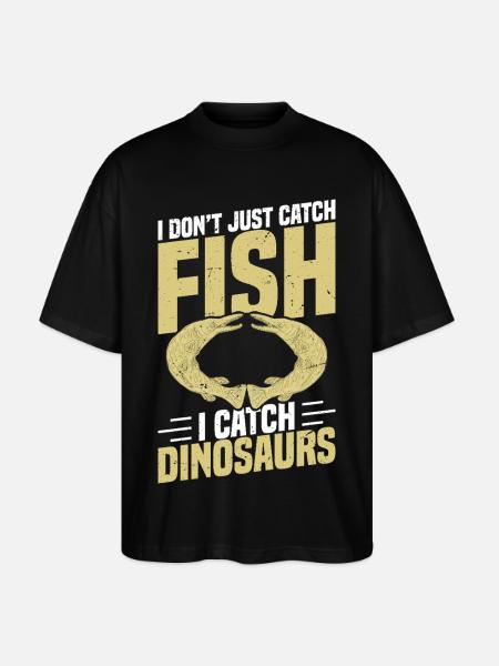 Fishing Rod for Alligator Gar Fishing Alligator - Stanley/Stella Oversized Unisex Organic T-shirt Blaster 2.0 - black