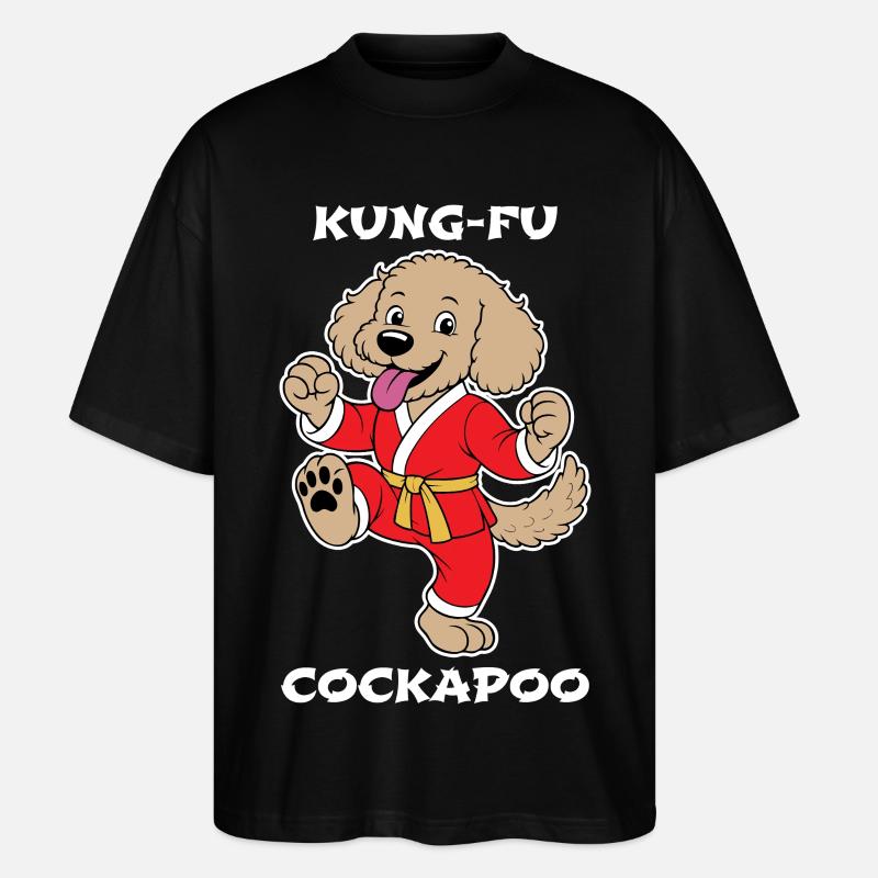 Cockapoo Kung-Fu - T-shirt bio Blaster 2.0 coupe oversize Stanley/Stella Unisexe - noir