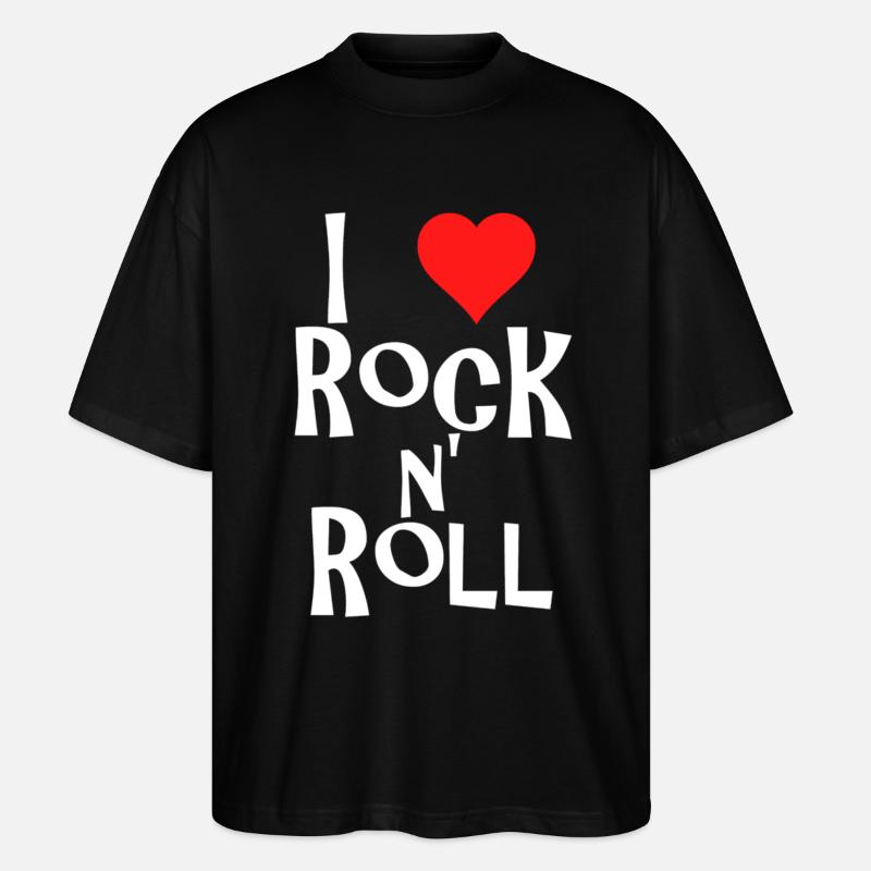 rock n' roll - Stanley/Stella Oversized Unisex Bio T-Shirt Blaster 2.0 - Schwarz