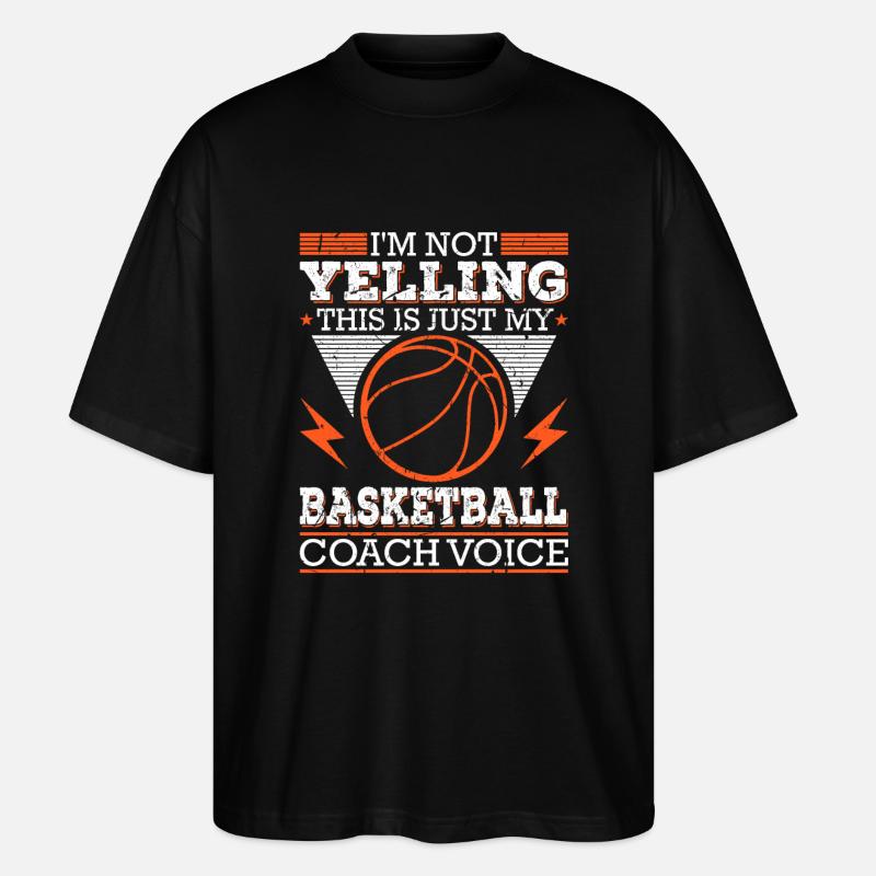 Basket-coach cadeau - T-shirt bio Blaster 2.0 coupe oversize Stanley/Stella Unisexe - noir