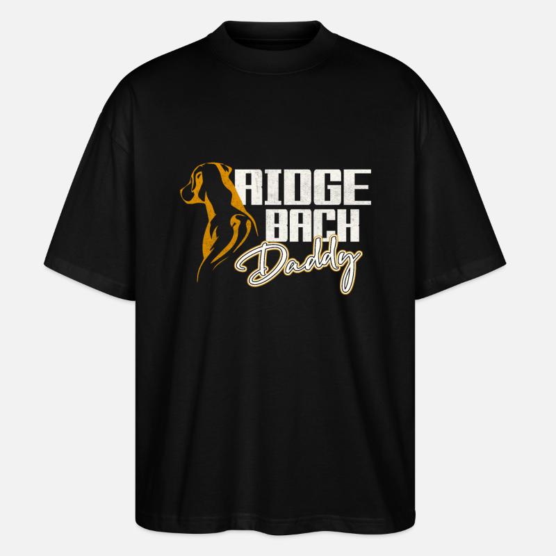 Rhodesian Ridgeback Daddy - Stanley/Stella Oversized Unisex Bio T-Shirt Blaster 2.0 - Schwarz