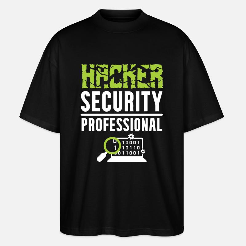 Hacker Security Professional - Stanley/Stella Oversized Unisex Organic T-shirt Blaster 2.0 - black
