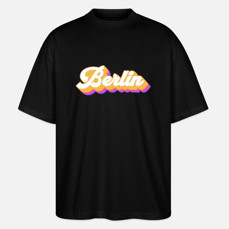 Berlin Berlinerin Berlin Ville Berlin - T-shirt bio Blaster 2.0 coupe oversize Stanley/Stella Unisexe - noir