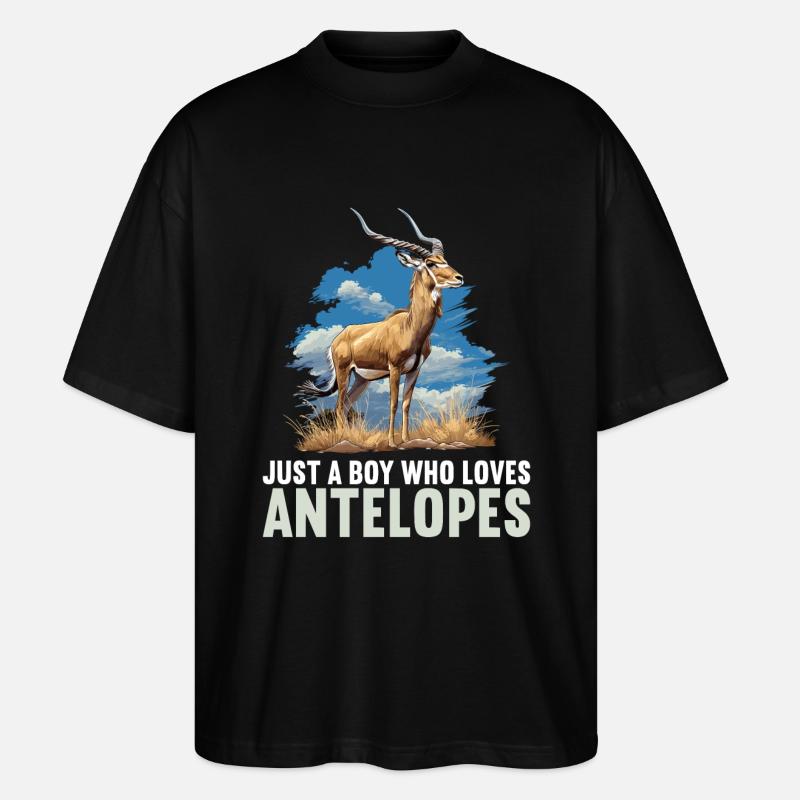 Antilope antilope antilope ouverte - T-shirt bio Blaster 2.0 coupe oversize Stanley/Stella Unisexe - noir