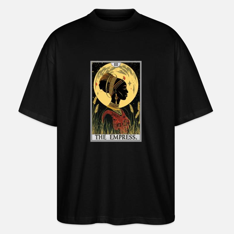 Carte de tarot L’impératrice L’impératrice - T-shirt bio Blaster 2.0 coupe oversize Stanley/Stella Unisexe - noir