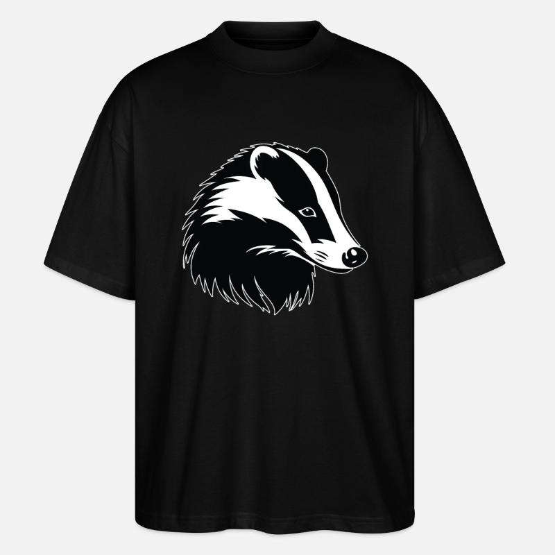 Blaireau Dachse Dachs - T-shirt bio Blaster 2.0 coupe oversize Stanley/Stella Unisexe - noir