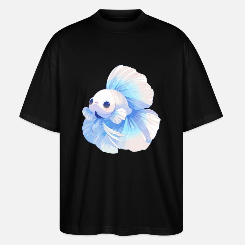 Bettas Betta Poisson Betta - T-shirt bio Blaster 2.0 coupe oversize Stanley/Stella Unisexe - noir