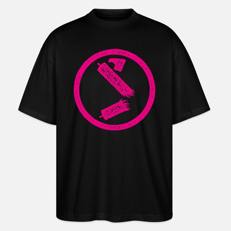 Rayon de symbole Antifa détruit - T-shirt bio Blaster 2.0 coupe oversize Stanley/Stella Unisexe - noir