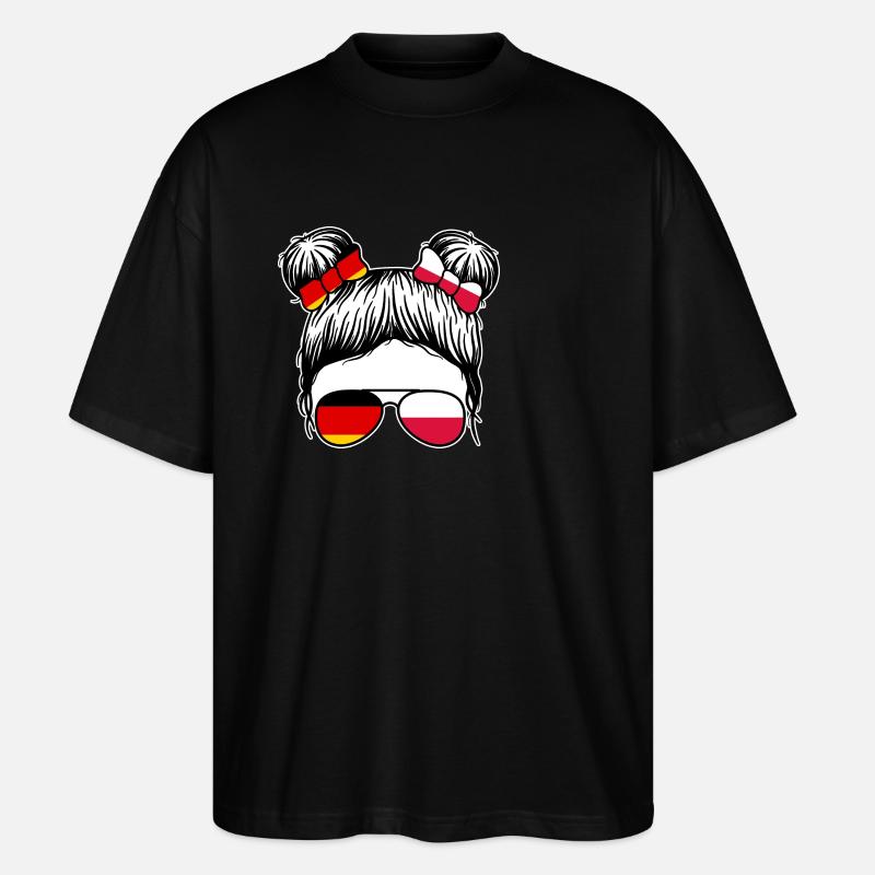 Pole Germany Poland - Stanley/Stella Oversized Unisex Organic T-shirt Blaster 2.0 - black