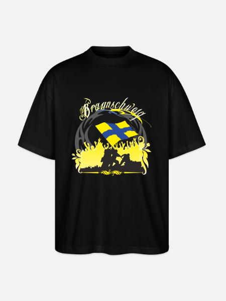 braunschweig - Stanley/Stella Oversized Unisex Bio T-Shirt Blaster 2.0 - Schwarz