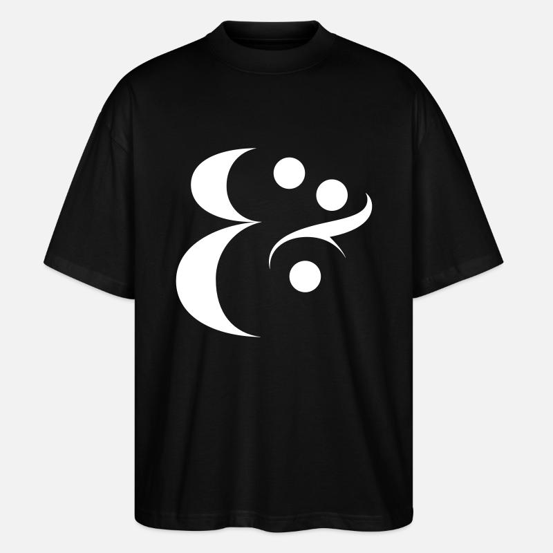Ampersand - Stanley/Stella Oversized Unisex Bio T-Shirt Blaster 2.0 - Schwarz