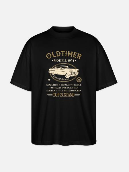 Oldtimer Baujahr 1954 - Stanley/Stella Oversized Unisex Bio T-Shirt Blaster 2.0 - Schwarz