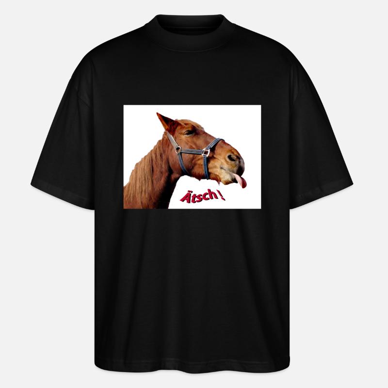 Ätsch! - Stanley/Stella Oversized Unisex Bio T-Shirt Blaster 2.0 - Schwarz