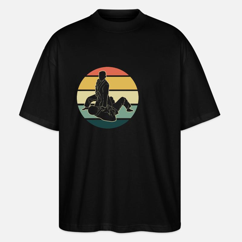 Jiu Jitsu Selbstverteidigung - Stanley/Stella Oversized Unisex Bio T-Shirt Blaster 2.0 - Schwarz