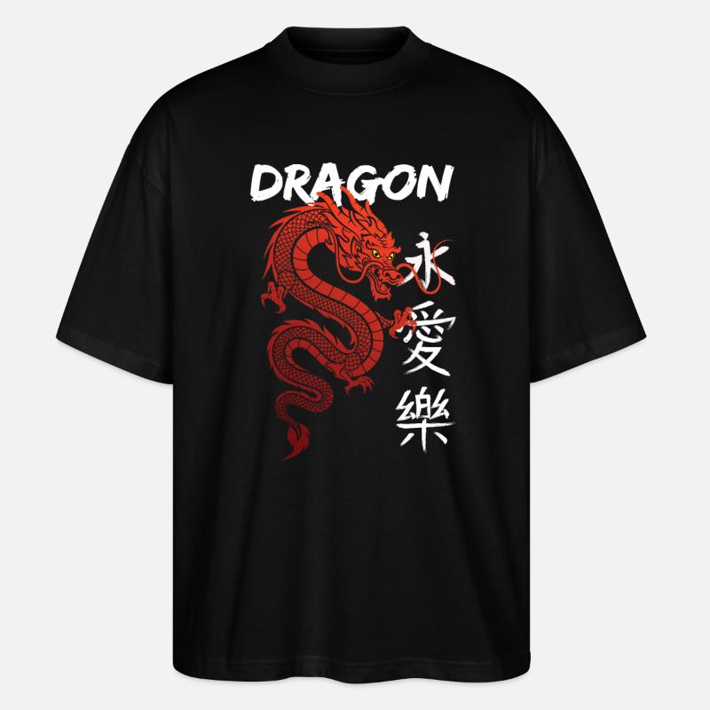 Dragon - Stanley/Stella Oversized Unisex Bio T-Shirt Blaster 2.0 - Schwarz