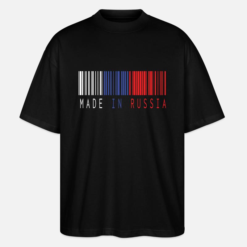 FAIT EN RUSSIE BARCODE - T-shirt bio Blaster 2.0 coupe oversize Stanley/Stella Unisexe - noir
