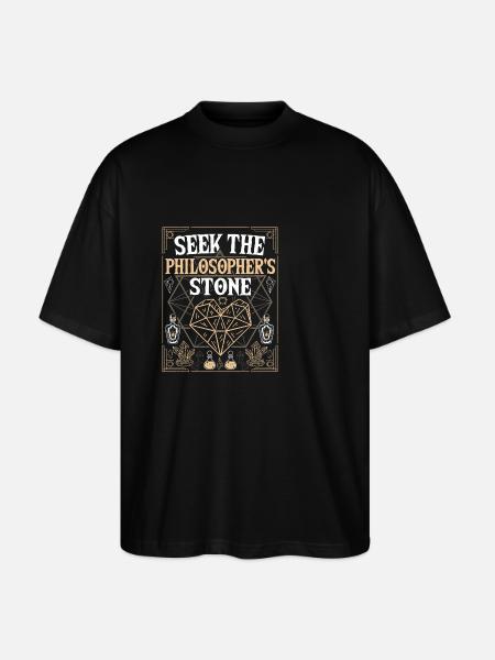 Alchemy Ancient Alchemy Art Alchemy - Stanley/Stella Oversized Unisex Organic T-shirt Blaster 2.0 - black