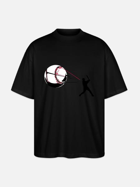 Baseball - Stanley/Stella Oversized Unisex Bio T-Shirt Blaster 2.0 - Schwarz