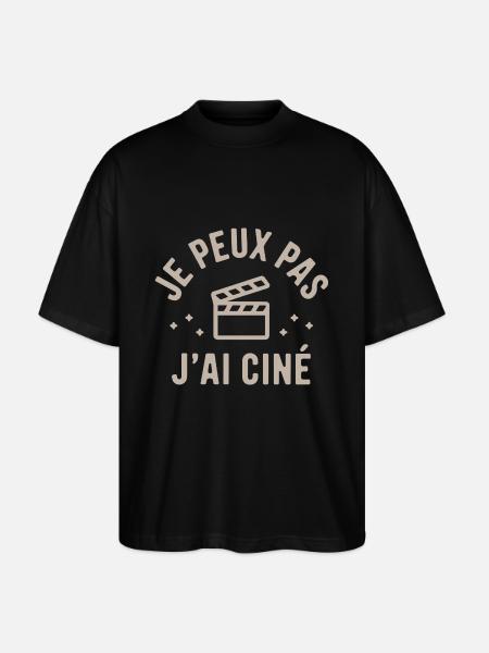I can't I have Ciné - Stanley/Stella Oversized Unisex Organic T-shirt Blaster 2.0 - black