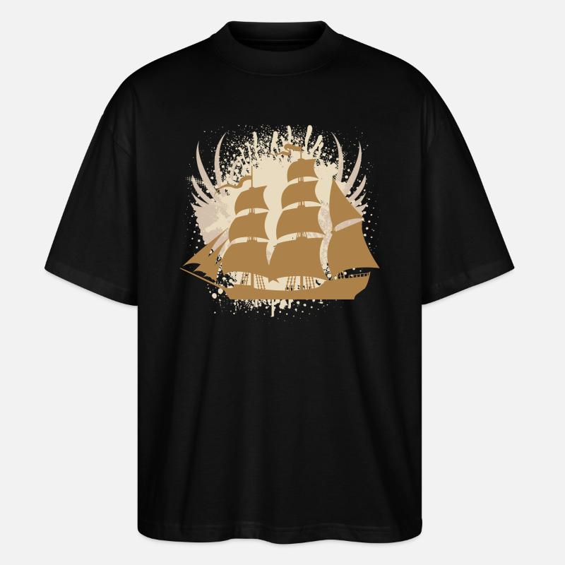 Vector background de - Stanley/Stella Oversized Unisex Bio T-Shirt Blaster 2.0 - Schwarz